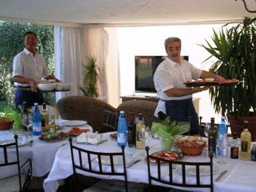 Lunsj eller middag på Villa Baldaccini