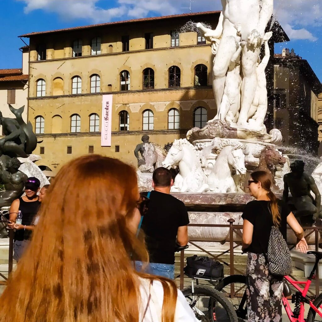 Fountain of Neptune in Piazza della Signoria in Florence