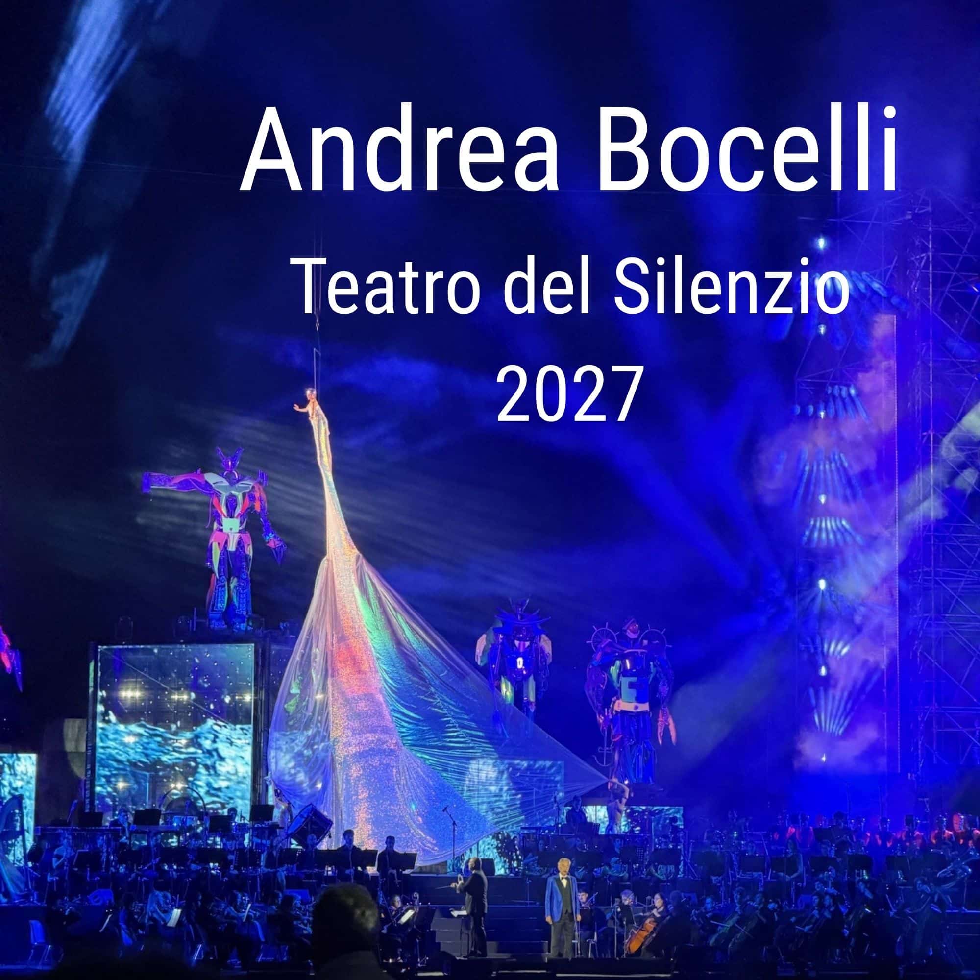 Link to a sign up page for eralky warnong of Andrea Bocellis concert in Lajatico in 2027